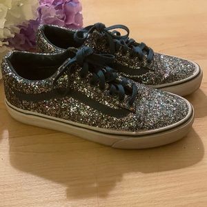 Vans Blue and Purple Glitter size 9.5 Women 8 Men